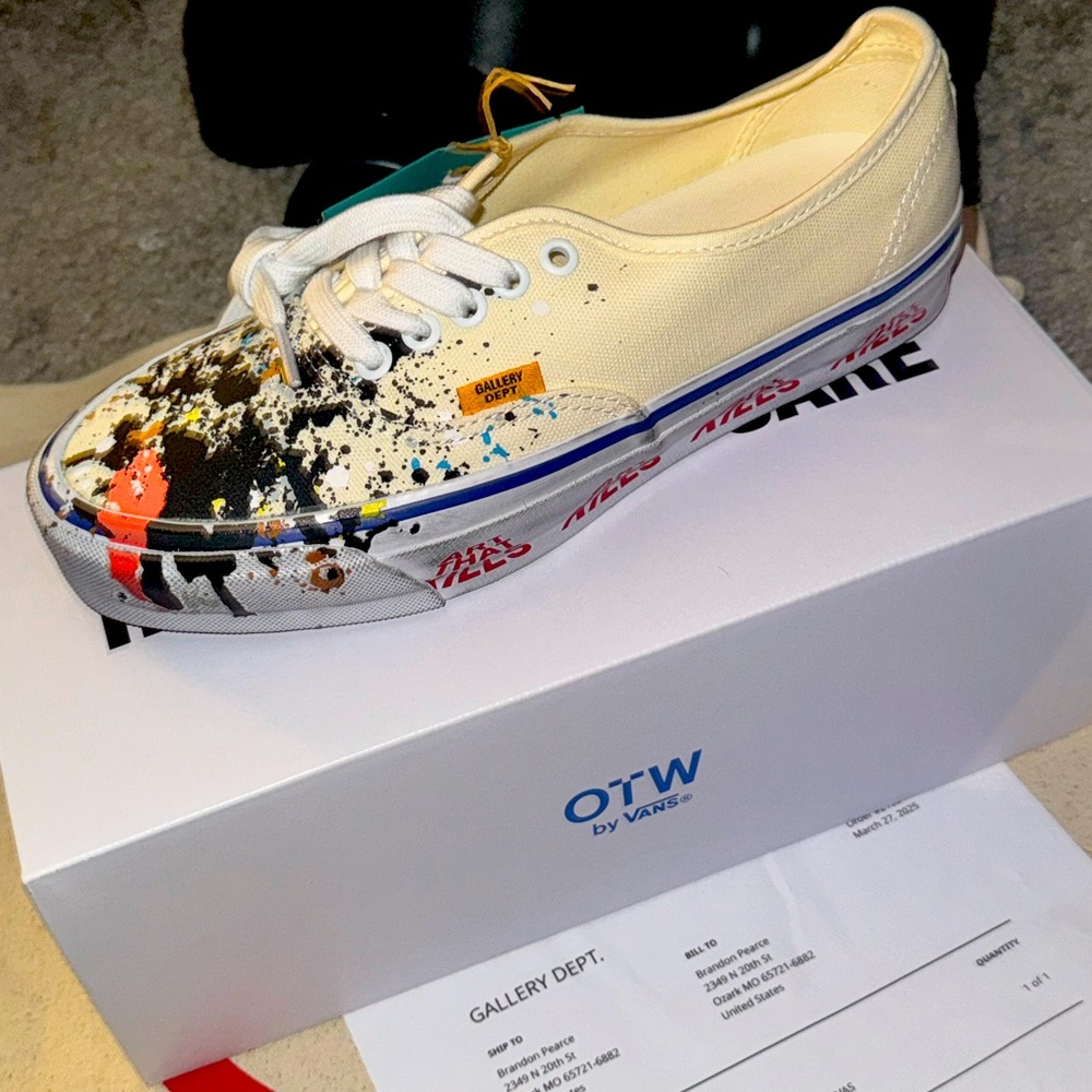 Gallery Dept x Vans OTW Splatter Sneakers